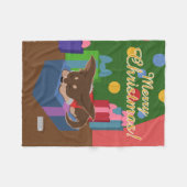 Puppy Cadeau Fleece Deken (Voorkant (Horizontaal))