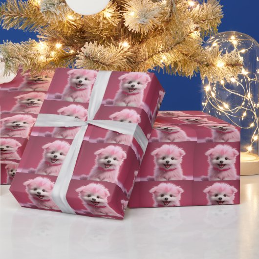 puppy cadeaupapier (Feestdagen)