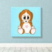 Puppy Canvas Afdruk (Insitu (Houten vloer))