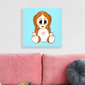 Puppy Canvas Afdruk (Insitu (Woonkamer))