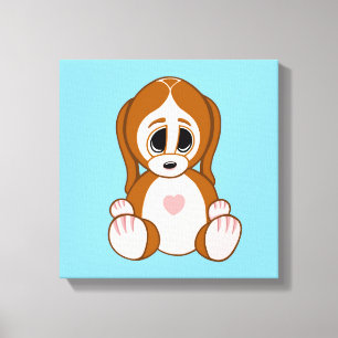 Puppy Canvas Afdruk