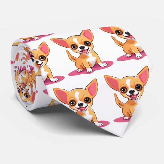 Puppy Charm - Cravate Chihuahua personnalisable (Roulé)