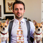 Puppy Charm - Cravate Chihuahua personnalisable<br><div class="desc">Ajoutez une touche de charme à votre garde-robe grâce à la cravate Puppy Charm ! Dotée d'un éventail de chihuahua joyeux, cette cravate est idéale pour les amoureux de les chiens et ceux qui souhaitent s'amuser dans leur tenue formelle. Que vous gardiez le design original charmant ou que vous le...</div>