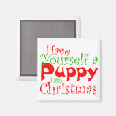 Puppy Christmas Holiday Magnet (Recto/Verso)