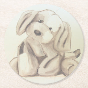 Puppy Coaster Ronde Kartonnen Onderzetter