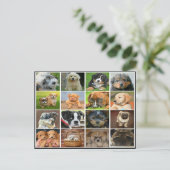 Puppy collage briefkaart (Staand voorkant)