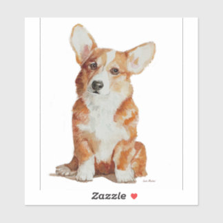 Puppy Corgi dog sticker