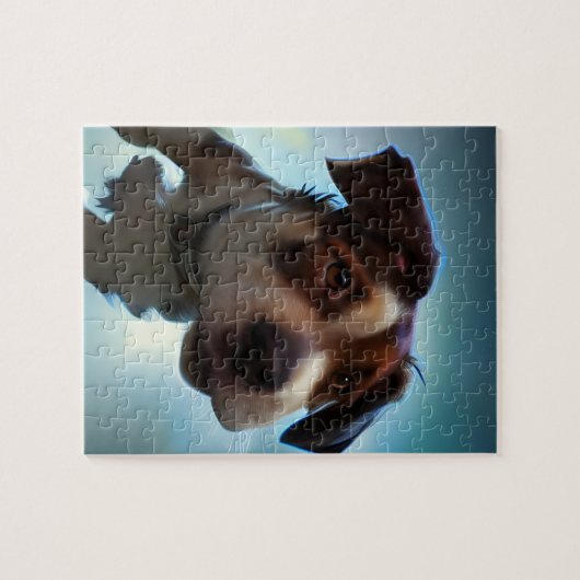 Puppy Courir Dans L'Espace Jigsaw Puzzle (Horizontal)