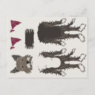 puppy document poppendelen briefkaart