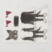 puppy document poppendelen briefkaart (Voorkant)