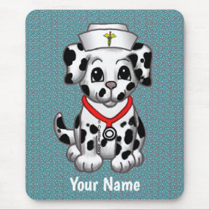 Puppy Dog aangepaste Verpleegkundige Muismat