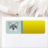 Puppy Dog-adreslabel Etiket (Insitu)