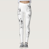Puppy Dog Bulldog Leggings (Voorkant)