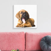 Puppy Dog Canvas Afdruk (Insitu (Woonkamer))