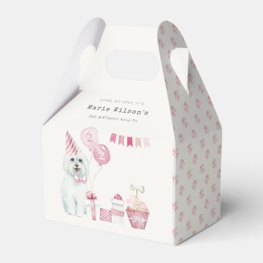 Puppy Dog elke dag van de leeftijd Bedankdoosjes (Voorkant Zijde)