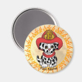 Puppy Dog Firefighter Magneet (Voorkant / Achterkant)