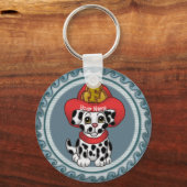 Puppy Dog Firefighter Sleutelhanger (Voorkant)