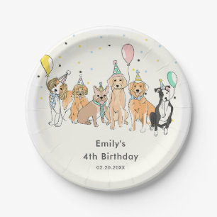 Puppy Dog kinderen Birthday Party Papieren Bordje