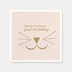 Puppy Dog Kitten Face Party Servet