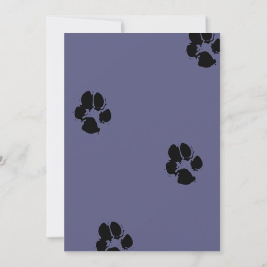 Puppy Dog Lets Pawty Anniversaire Fête Invitation (Dos)