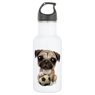 Puppy dog met Football Voetbal Waterfles