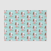 Puppy Dog met hart Tissuepapier (Voorkant)