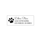 Puppy Dog Paw & Name, Simple & Clear Zelfinktende Stempel (Design)