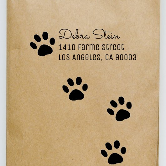 Puppy Dog Paw Pet Rubberstempel