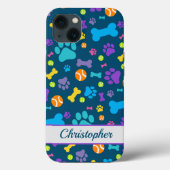 Puppy Dog Paw Print Patroon Case-Mate iPhone Case (Achterkant)