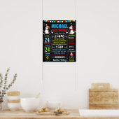 Puppy Dog Pet First Birthday chalkboard Poster (Keuken)