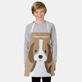 Puppy Dog Schattige Kinderkunst & Koken Schort (Gedragen)