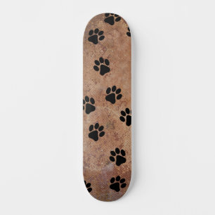 Puppy Dog schildert afdrukken in zand skateboard/W Skateboard
