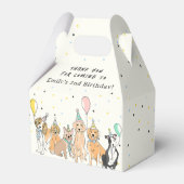 Puppy Dog Verjaardag Dank u Bedankdoosjes (Voorkant Zijde)