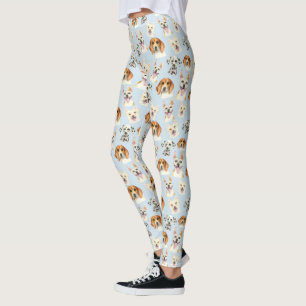 Puppy Dog Waterverf Patroon Leggings