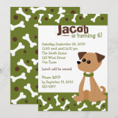 Puppy Doggie in Green Kaart (Voorkant / Achterkant)