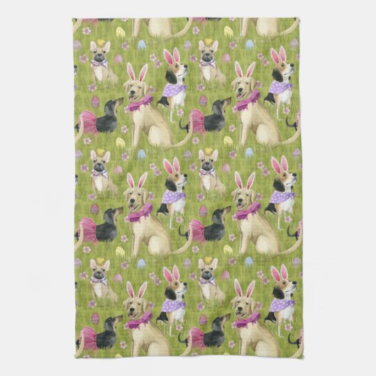 Puppy Easter Collectie Theedoek (Verticaal)