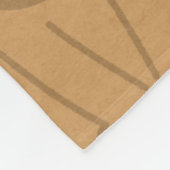 Puppy en botpatroon fleece deken (Hoek)