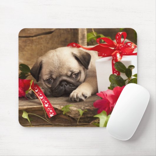 Puppy en cadeaudoos muismat (Met muis)