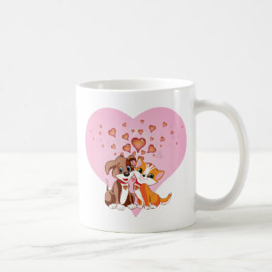 Puppy en Kitten Hearts Koffiemok