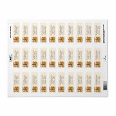 Puppy en kitten kerstsfeer etiket (Full Sheet)