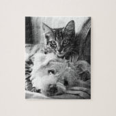 Puppy en Kitten Puzzle Legpuzzel (Verticaal)