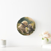 Puppy en Kitten Ronde Klok (Huis)
