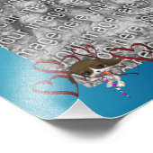 Puppy en rood hart Sjabloon Lijst Foto Afdruk (Hoek)