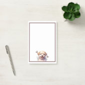 Puppy en vlinders post-it® notes (Kantoor)