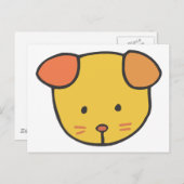 Puppy Face Briefkaart (Voorkant / Achterkant)