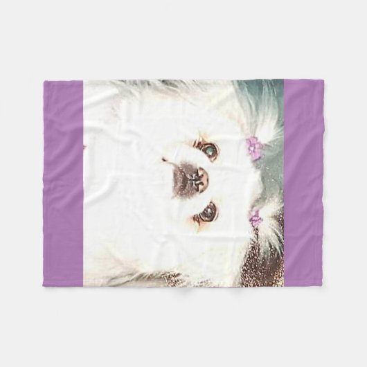 Puppy fleece deken. (Voorkant (Horizontaal))