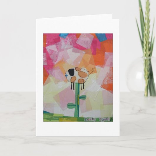 Puppy Flower Kaart (Voorkant)