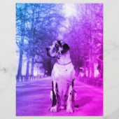 Puppy flyers Great Dane of honden (Achterkant)