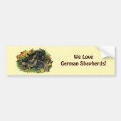 Puppy Garden Bumpersticker (Voorkant)
