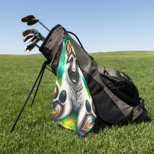 Puppy Golfhanddoek (Groen)